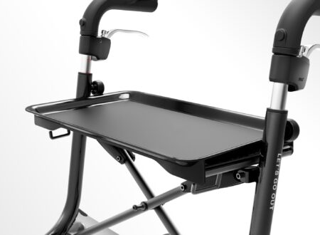 UDGÅETBakke sort til rollator