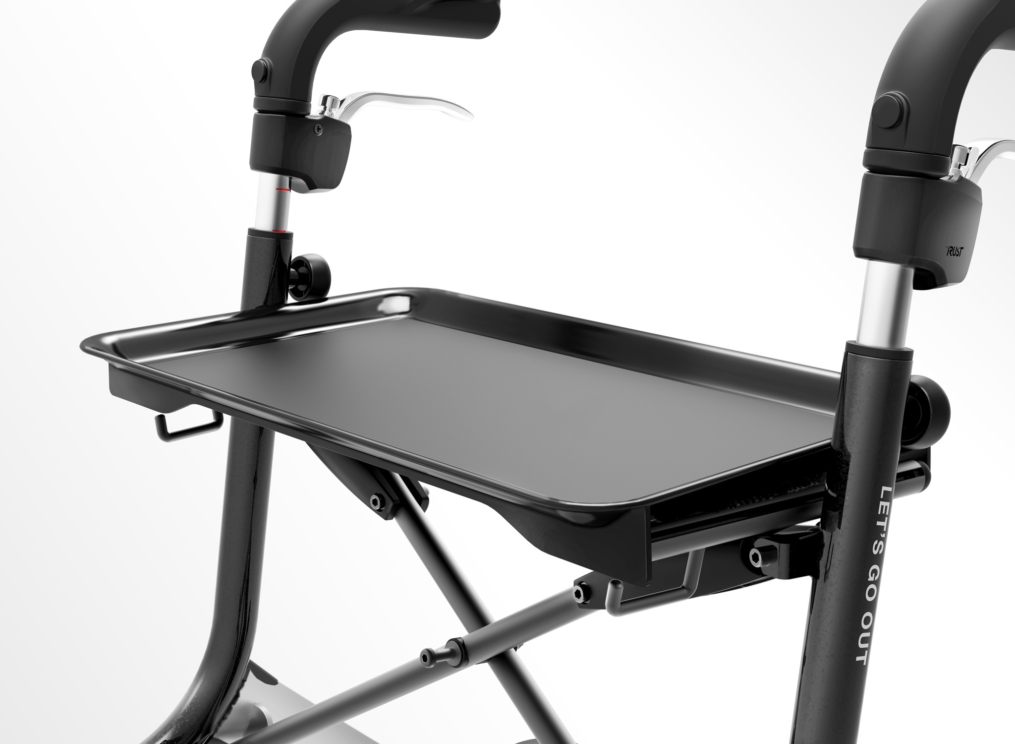 let_fly_bakke-1 UDGÅETBakke sort til rollator - Billede 1