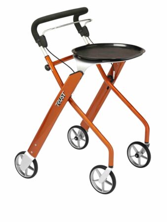 Lets Dream Orange Rollator Indendørs
