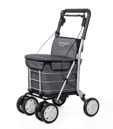 Indkøbstrolley 800 GråTextured Carlett