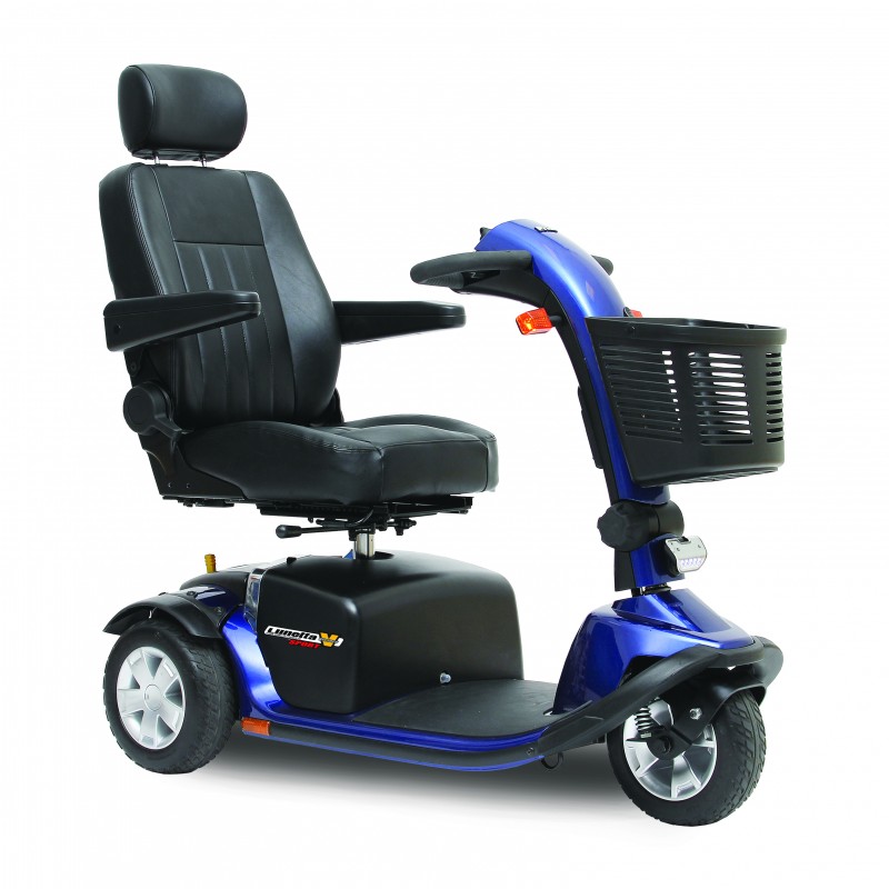 melm1-0100 El-scooter Blå Lunetta sport 3-hjulet - Billede 1