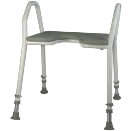 Badebænk Sølv m/pursæde 42 cm.