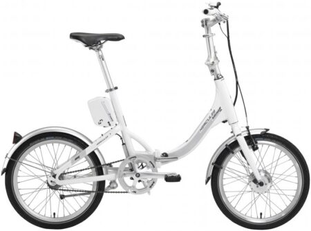 Hercules El-cykel Mini Hvid foldsammen