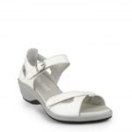 Sandal Hvid str.37 m/skrårem New Feet