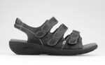 New Feet Sandal Sort m/3 remme - Billede 2