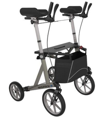 Rollator Navigator Air Grå m/armstøtte