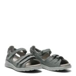 New Feet Army Grøn Sandal I Nubuck Læder