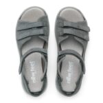 New Feet Army Grøn Sandal I Nubuck Læder - Billede 3