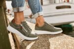 New Feet Armygrøn Sko Nubuck - Billede 5