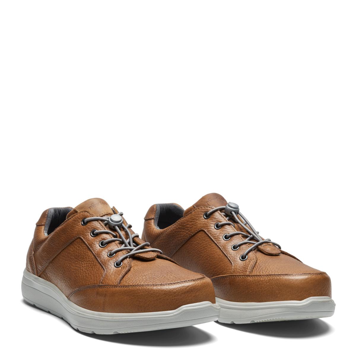 new_feet_cognac_sko_glat_l_der-1 New Feet Cognac Sko Glat Læder - Billede 1