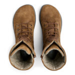 New Feet Cognac Snørestøvle Ruskind - Billede 3