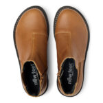 New Feet Cognac Støvle Med Lynlås - Billede 2