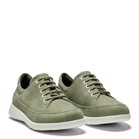 New Feet Grøn Sko Nubuck Læder