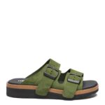 New Feet Grøn Slipper Ruskind - Billede 2