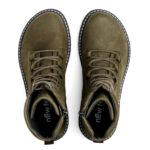 New Feet Grøn Støvle Glat Læder Lynlys - Billede 2