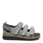 New Feet Grå Sandal Med Hælkappe - Billede 2