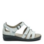 New Feet Hvid Sandal Nubuck Læder - Billede 2