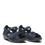 New Feet Mørkeblå Sandal Nubuck Læder