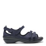 New Feet Mørkeblå Sandal Nubuck Læder - Billede 2