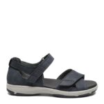 New Feet Mørkeblå Sandal Nubuck Læder - Billede 2