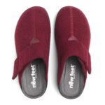 New Feet Mørkrød Hjemmesko Filtet - Billede 4