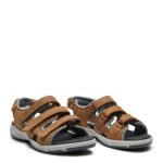 New Feet Natur Sandal 3 Velcroremme - Billede 2