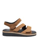 New Feet Natur Sandal Med 3 Velcro - Billede 2