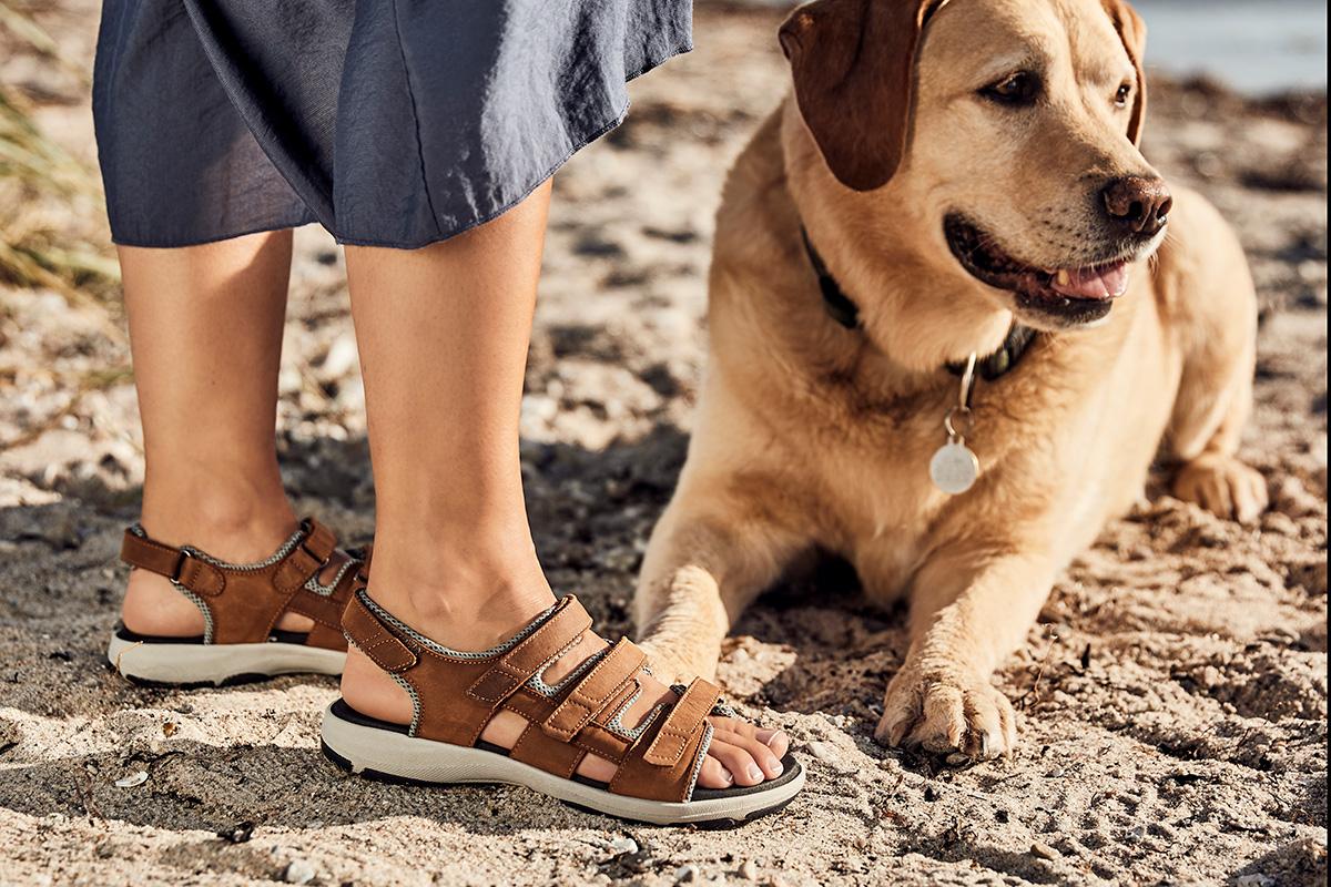 new_feet_natur_sandal_3_velcroremme-4 New Feet Natur Sandal 3 Velcroremme - Billede 1