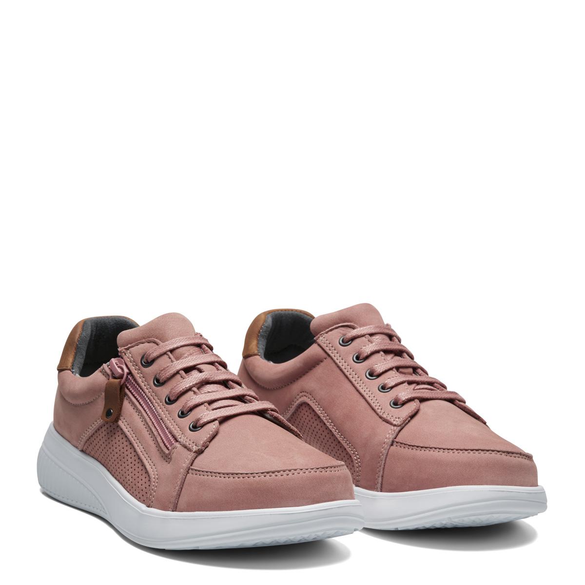 new_feet_rosa_sko_nubuck-1_1 New Feet Rosa Sko Nubuck Læder - Billede 1