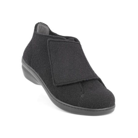 New Feet Sort Filt Hjemmesko
