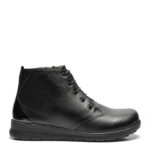 New Feet Sort Støvle Med Glat Kalveskinslæder - Billede 3