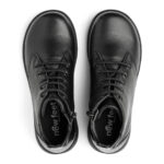New Feet Sort Støvle Med Glat Kalveskinslæder - Billede 4
