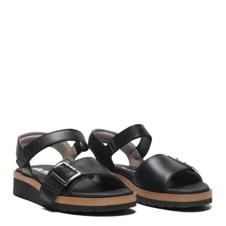 New Feet Sort Sandal Med Spænde
