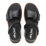 New Feet Sort Sandal Med Spænde - Billede 3