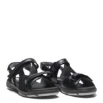 New Feet sort Sandal med 3 velcroremme