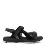 New Feet sort Sandal med 3 velcroremme - Billede 2