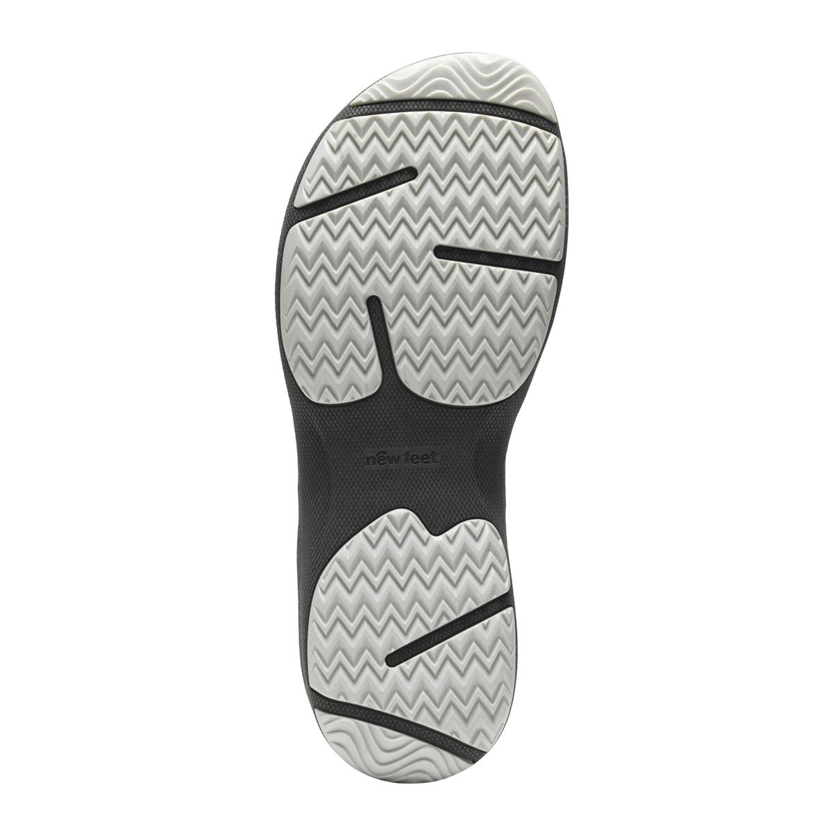 New Feet sort Sandal med 3 velcroremme - Billede 4