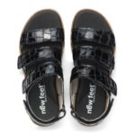 New Feet Sort Sandal Med Kalveskind - Billede 3