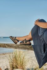 New Feet Sort Sandal Med Kalveskind - Billede 5