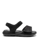 New Feet Nubuck Sort Sandal Læder - Billede 3
