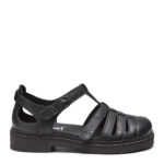 New Feet Sort Sandalsko Med Glat Læder - Billede 2