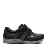 New Feet Sort Sko Kalveskind Med Stretch - Billede 3
