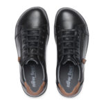 New Feet Sort Sko Sort Læder - Billede 3