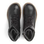 New Feet Sort Snørestøvle Glat Læder - Billede 4