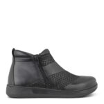 New Feet Sort Støvle Med 2 x Lynlås - Billede 4