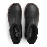 New Feet Sort Støvle Med 2 Lynlåse - Billede 4