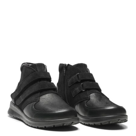 New Feet Sort Støvle Ruskind