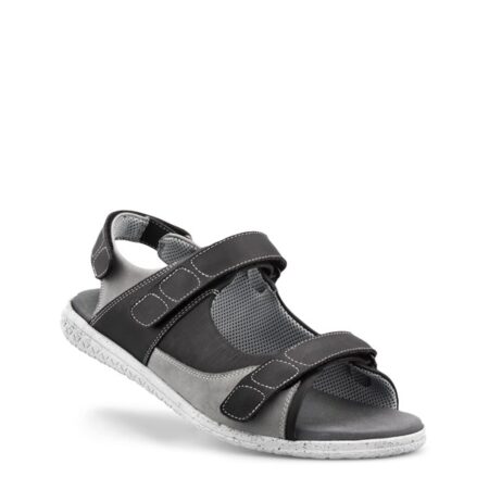 Herre Sandal Sort m/2 velcro