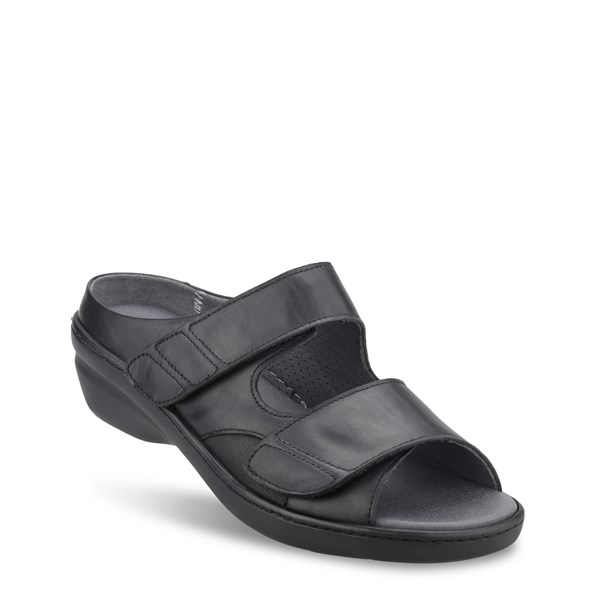 nf10190-sort_1 Slipper Sort m/2 velcro New Feet - Billede 1