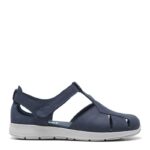 New Feet Blå Sandal Med Lukket Hæl og Tå - Billede 2